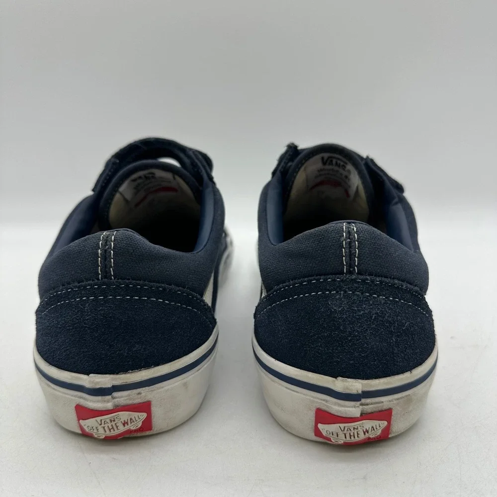 Vans 721454 Mens Size 8 Navy Old Skool V Pro VN0A3D29NVY Hook & Loop Skate Shoes